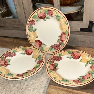 Pier 1 Mosaic Fruit Pattern Bowls set of 3